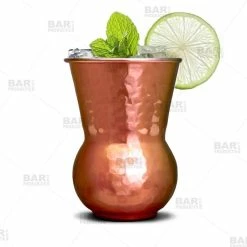 Cheap ❤️ Bars BarConic® 🔨 Hammered Copper Plated Hourglass Tumbler - 15oz 🛒