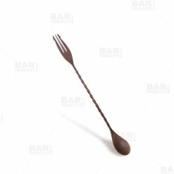 Best Sale 🤩 Bars BarConic® Copper Trident Bar Spoons - Brushed Antique Finish - Three Lengths Available ⌛ -BARS Shop 30in antique finished trident bar spoon 800x