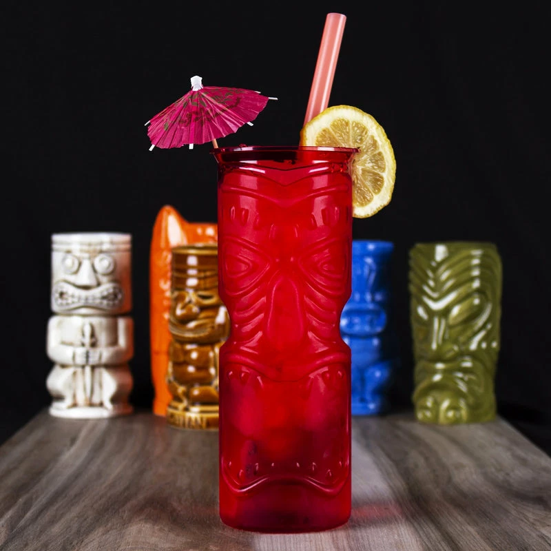Deals ๐ Bars Plastic Red Tiki Cup - 32 Ounce ๐ 4 Deals ๐ Bars Plastic Red Tiki Cup - 32 Ounce ๐ - Image 2