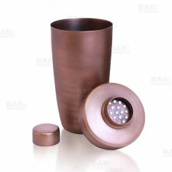 Deals 🥰 Bars BarConic® 3 Piece Flat Top Shaker Set - Antique Finish - 28 Oz ✨ -BARS Shop 3pc 28ozcocktail shaker antique finished 800x