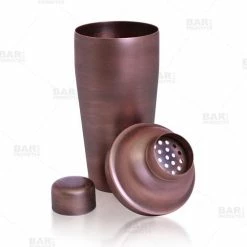 Promo 🎁 Bars BarConic® 3 Piece Cocktail Shaker With Antique Finish 24oz. 🧨 -BARS Shop 3pc shaker antique finished separated 1 800x