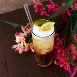 Outlet 😍 Bars BarConic® Gold Geometric Pattern Highball Glass - 9.5 Oz 🎉 -BARS Shop Barconic Geometric Pattern scene2 800x