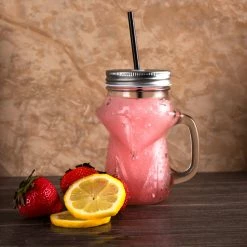 Budget ✨ Bars BarConic® Fox Mason Jar W/ Handle - 16oz 🤩 -BARS Shop Barconic fox masonjar 16oz 3 800x