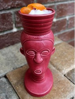 New 🎁 Bars BarConic® Rose Polynesian Queen - Tiki Mug 👍 -BARS Shop DW TIKI POLYQ RED Rollover BS 800x