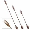 Best Sale 🤩 Bars BarConic® Copper Trident Bar Spoons - Brushed Antique Finish - Three Lengths Available ⌛ -BARS Shop antique finished trident bar spoon 8 800x