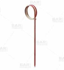 Cheap ⭐ Bars Ring Bamboo Cocktail Picks - Red - 100 Pack 🧨