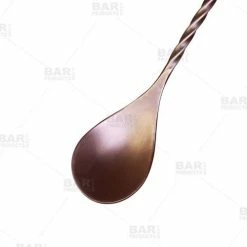 Promo 🤩 Bars BarConic® Copper Bar Spoon - 11" With Disk - Antique Finish 👍 -BARS Shop bar spoon antique finished 1 800x