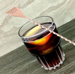 Buy ⌛ Bars BarConic® Bar Spoon With Strainer Tip - Copper Plated - 40cm 🎁 -BARS Shop bar spoon strainer tip copper bpc 5 800x