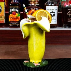 Buy 🛒 Bars BarConic® Tiki Drinkware - 18oz - Banana 🌟 -BARS Shop barconic banana tiki scene1 800x