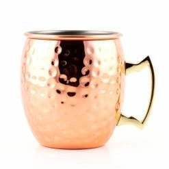 Cheap ✨ Bars BarConic® 🔨 Hammered Moscow Mule Mug - 18 Ounce - Copper Plated 👍