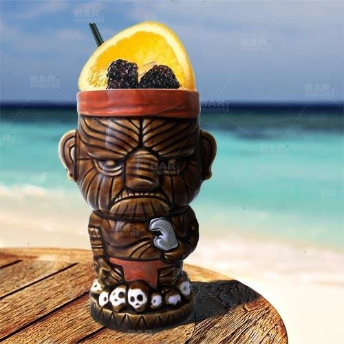 Budget 🎁 Bars BarConic® Head Hunter Tiki Drinkware - 13.5 Oz 🎉 4 Budget 🎁 Bars BarConic® Head Hunter Tiki Drinkware - 13.5 Oz 🎉 - Image 2