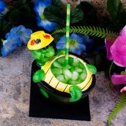 Hot Sale 😉 Bars 16 Ounce - BarConic® Tiki Drinkware - Tiki Turtle ⭐ -BARS Shop barconic turtle scene 2 800x