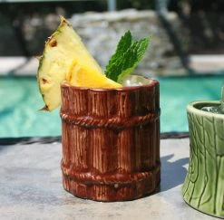 Coupon ✨ Bars Ceramic Rum Barrel Tiki Mug - 12 Oz 🎁 -BARS Shop barrel cocktail tiki mug bar supplies 1 1 800x