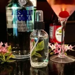 Buy 🤩 Bars Craft Bartending Bottle W/ Black Atomizer - Boston Round - Clear 4 Ounce 🎁 -BARS Shop boston round craft bartending bottle atomizer bpc 5 800x