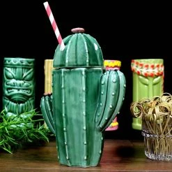 Coupon 🌟 Bars BarConic ® Cactus Tiki Mug With Lid - 15 Oz 😍 -BARS Shop cactus tiki mug bpc 7 800x