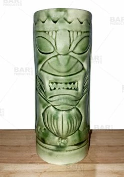 Deals 😉 Bars 11oz Mean Green Tiki Mug ✔️ -BARS Shop cermaic tiki mug 12 800 800x