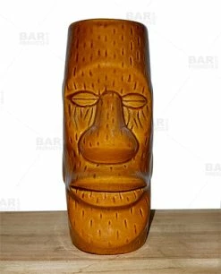 New 🤩 Bars 14oz Brown Easter Islander Tiki Mug ⌛ -BARS Shop cermaic tiki mug 13 500 800x