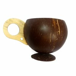 New 😉 Bars BarConic® Real Coconut Cup With Handle - 14 Ounces 🔔
