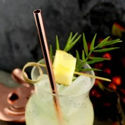 Discount 👍 Bars Olea™ Copper Plated Cocktail Straw 🌟 -BARS Shop copper metal straw bpc 5 800x