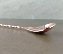 Hot Sale ❤️ Bars BarConic® Professional Grade - Copper Plated Bar Spoon W/ Muddler Tip - 40cm 🔥 -BARS Shop copper muddler bar spoon bpc1 800x