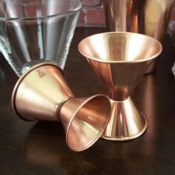 Brand new 🔔 Bars BarConic® Double Sided Jigger With Copper Plating – 2x1 🧨 -BARS Shop copper plated double sided measure jiggers 2 800x