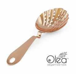 Budget ⭐ Bars Olea™ Shell Julep Cocktail Strainer (Copper Plated) 😀