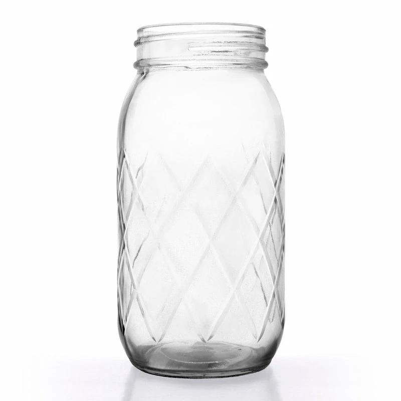 Best Sale ✔️ Bars BarConic® Diamond Cut Pattern Mason Jar - 24 - Ounce ⭐ 3 Best Sale ✔️ Bars BarConic® Diamond Cut Pattern Mason Jar - 24 - Ounce ⭐