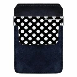 Promo 🌟 Bars DekoPokit™ - Bottle Opener Back Pocket Protector - Black And White Polka Dots 😉