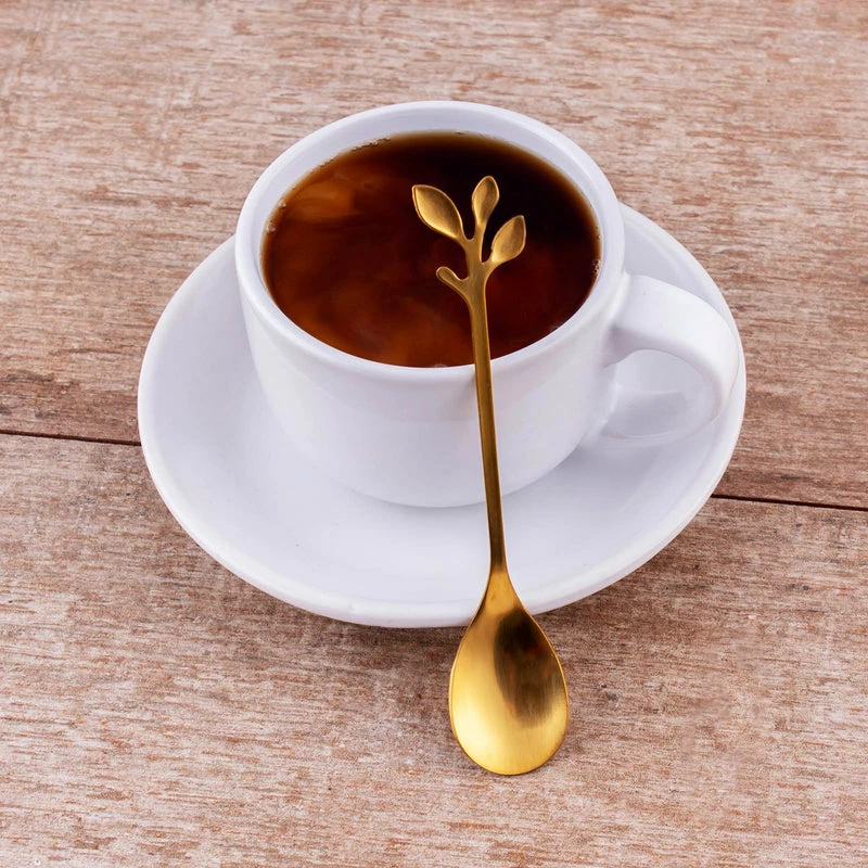 Budget ❤️ Bars Demi Leaf Spoon (Stainless Steel Or Gold) 👏 6 Budget ❤️ Bars Demi Leaf Spoon (Stainless Steel Or Gold) 👏 - Image 4