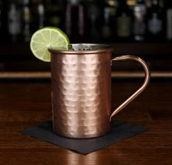 Buy ❤️ Bars 🔨 Hammered Moscow Mule Mug - Copper Plated - 18oz ⭐ -BARS Shop dw mm ham hammered copper mug bar bpc 2 800x