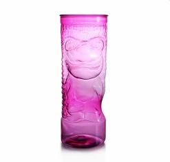 Brand new ✔️ Bars BarConic® Tiki Cup - Pink Plastic W/ Lid And Straw - 24oz 😀