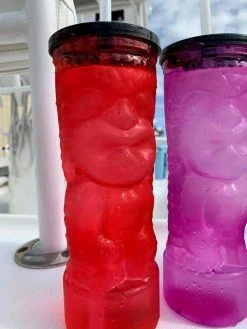 Top 10 👍 Bars BarConic® Tiki Cup - Red Plastic W/ Lid And Straw - 24oz 👍 -BARS Shop dw yard18r ls red tiki main party plastic cup boat 800x