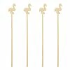 Discount 😀 Bars BarConic® Wooden Flamingo Swizzle Sticks - 100 Pack 🌟