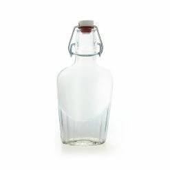 Coupon 👏 Bars Swing Top Glass Bottle - Clear Flask - 8.5 Or 17 Ounce 😀 -BARS Shop flask clear bottle swing top bpc 85 800x