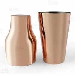 Discount ⭐ Bars BarConic® French Style Copper Plated Cocktail Shaker (2 Piece) - 20 Ounce 👏 -BARS Shop french cocktail shaker copper bpc 3 800x