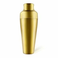 New 🧨 Bars Olea™ 2 Piece Cocktail Shaker - Gold Plated Parisian Style - 20 Ounce ⭐