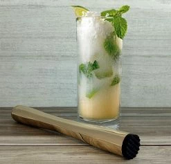 Promo 😀 Bars BarConic® Gold Plated Muddler W/ Black Serrated Tip 🔥 -BARS Shop gold black tip muddler bpc 5 800x