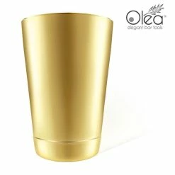 Budget 👍 Bars Olea™ 16oz Weighted Cocktail Shaker - Gold Plated 👏