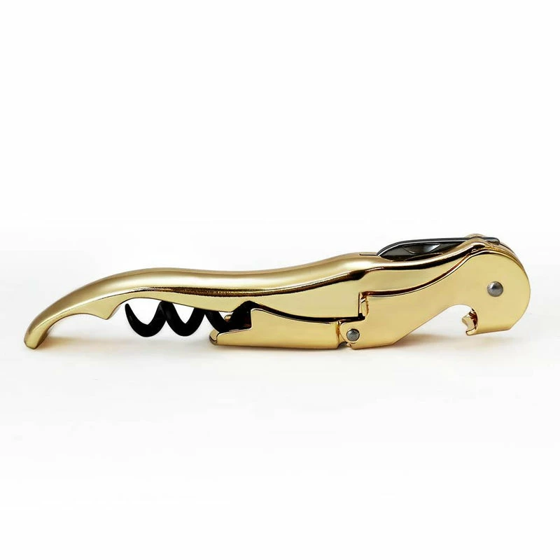 Hot Sale ⭐ Bars Gold Plated Double Lever Corkscrew ❤️ 5 Hot Sale ⭐ Bars Gold Plated Double Lever Corkscrew ❤️ - Image 3