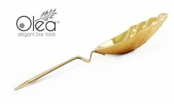Top 10 ✨ Bars Olea™ Shell Julep Cocktail Strainer (Gold Plated) 🎁 -BARS Shop gold plated shell strainer olea bpc 3 800x