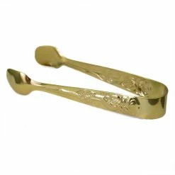 Buy 🎉 Bars Gold Plated Sugar Tongs - 4 Inch ❤️