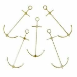 Brand new 🎉 Bars Cocktail Picks - Anchor Gold Plated - Pack Of 6 😀