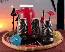 Coupon ✨ Bars Gun Metal Black Kumu Tiki Mug -20oz. 😀