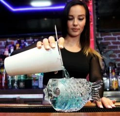 Brand new 🌟 Bars BarConic® Fish Shaped Glass - 12 Oz 🥰 -BARS Shop gw fish fish shapped bar glass bartender 2 800x