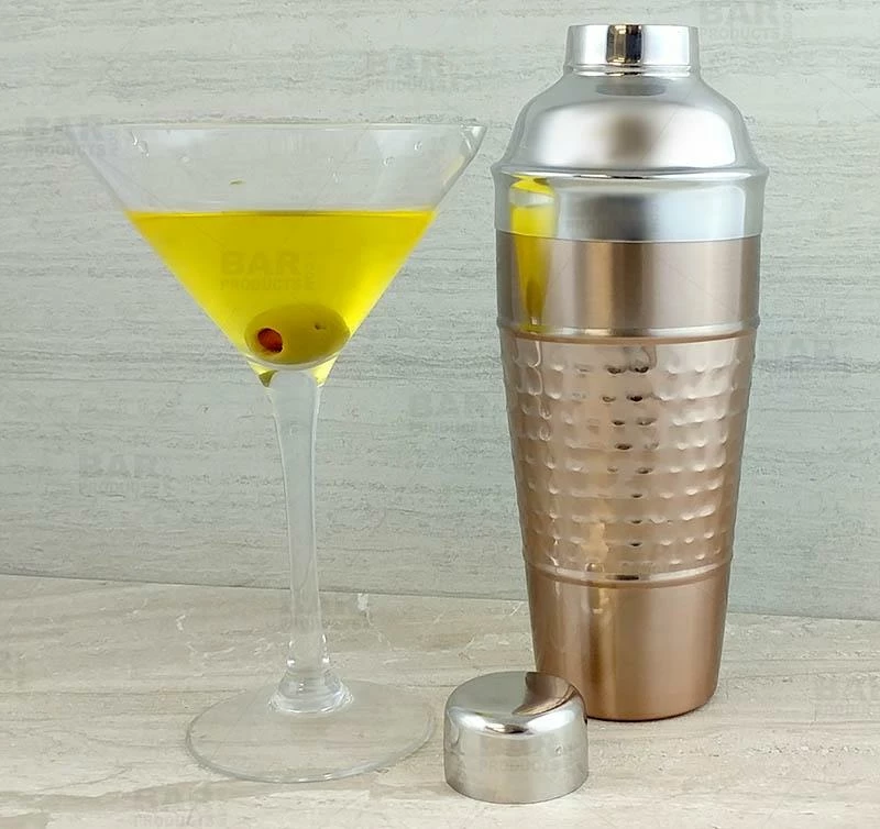 Hot Sale 👍 Bars Cocktail Shaker - 3 Piece 🔨 Hammered Copper / Stainless Steel - 28 Ounce ⭐ 4 Hot Sale 👍 Bars Cocktail Shaker - 3 Piece 🔨 Hammered Copper / Stainless Steel - 28 Ounce ⭐ - Image 2
