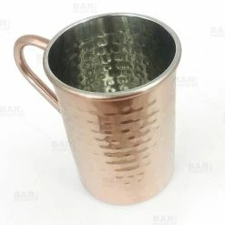 Buy ❤️ Bars 🔨 Hammered Moscow Mule Mug - Copper Plated - 18oz ⭐ -BARS Shop hammered moscow mug copper bpc 3 800x