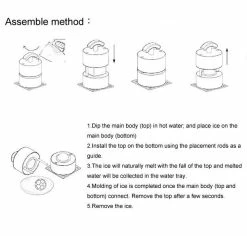 Best reviews of 🛒 Bars Japanese Ice Ball Maker ⭐ -BARS Shop ice ball mold directions 800x