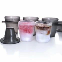 Deals 🥰 Bars BarConic™ Ice Shot Glass Mold - Black 🎉 -BARS Shop ice shot glasses tray ice mold 800 800x