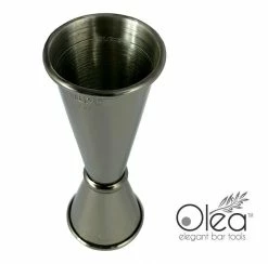 Cheap 🛒 Bars Olea™ Gunmetal Plated Japanese Tall Jigger - (1oz X 2oz) 😀 -BARS Shop jigger tall black plated 1x2 3 800x