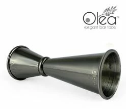 Cheap 🛒 Bars Olea™ Gunmetal Plated Japanese Tall Jigger - (1oz X 2oz) 😀 -BARS Shop jigger tall black plated 1x2 4 800x